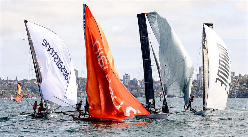 The bottom mark - 2023-24 NSW 18ft Skiff Championship - photo © SailMedia