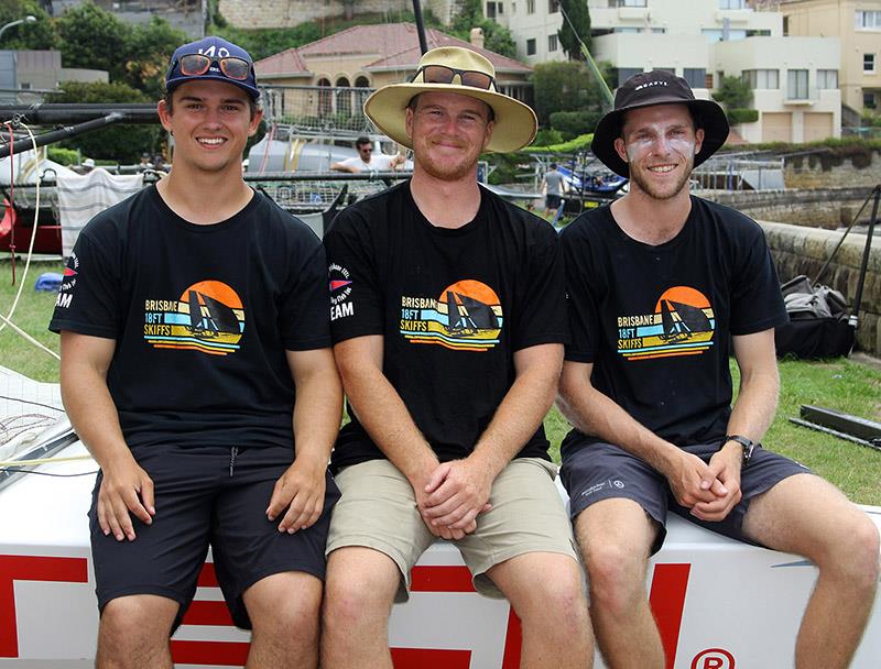 C-Tech crew at the 22-23 nationals photo copyright Frank Quealey taken at Australian 18 Footers League and featuring the 18ft Skiff class