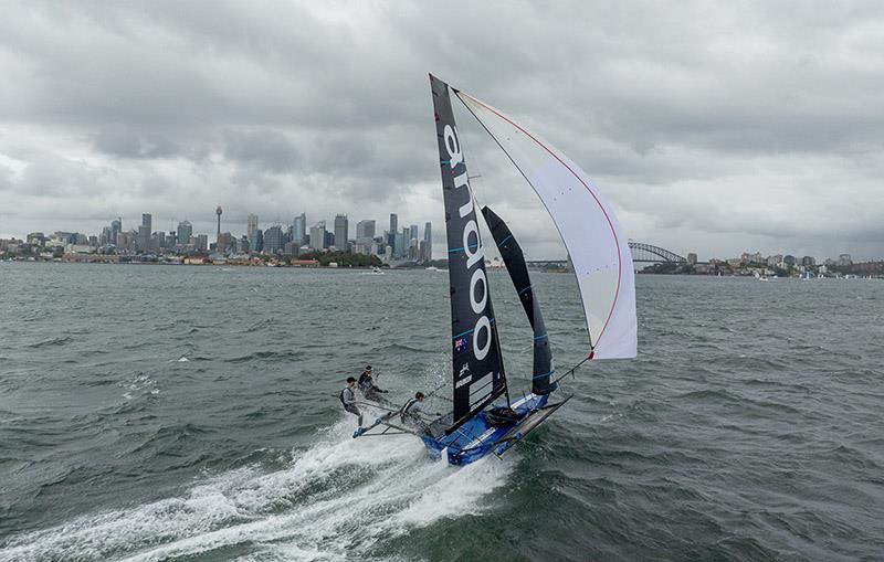 Last Sunday's winner, Andoo - 18ft Skiff Australian Championship - photo © SailMedia