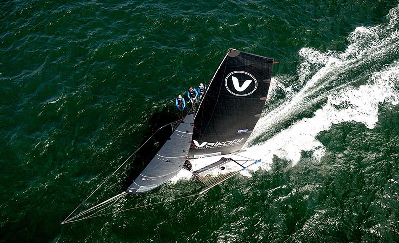 Vaikobi produced another consistent performance to finish fifth in today's race - 18ft Skiff Australian Championship  photo copyright SailMedia taken at Australian 18 Footers League and featuring the 18ft Skiff class