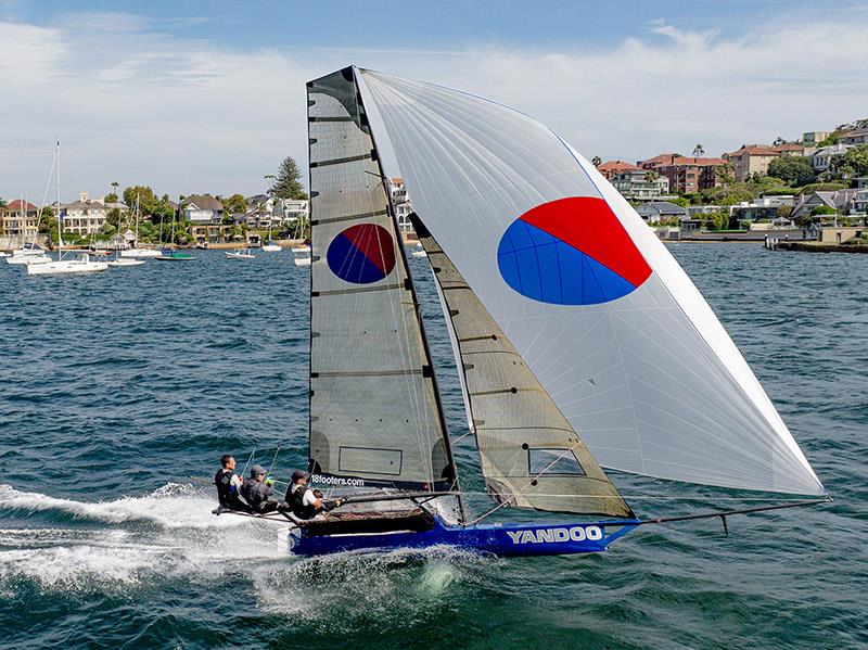 An excellent win for series leader Yandoo on Sydney Harbour - 18ft Skiff Australian Championship - photo © SailMedia