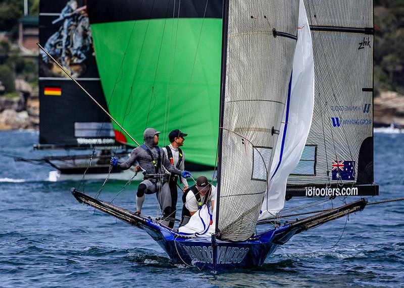 New Australian champion team Yandoo, all smiles today - 18ft Skiff Australian Championship - photo © SailMedia