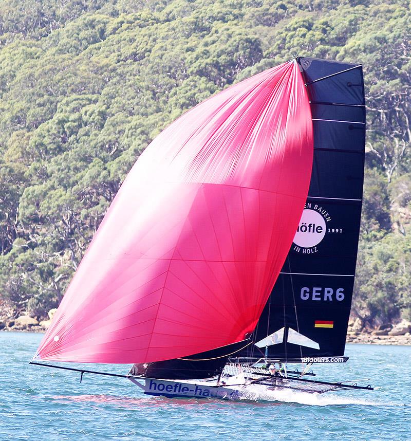 German teamHoefle Haus in 2023 - 18ft Skiff Australian Championship photo copyright Frank Quealey taken at Australian 18 Footers League and featuring the 18ft Skiff class