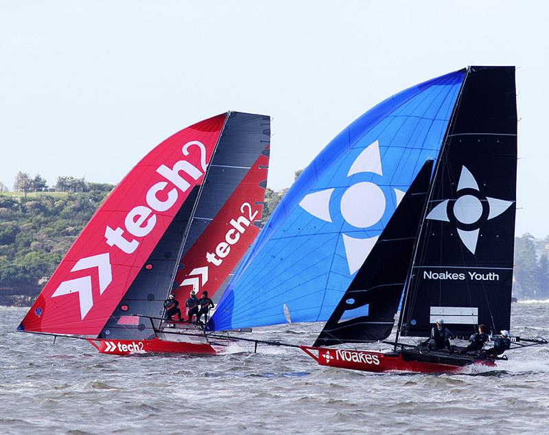 Tom's Noakes Youth and Australian champion Tech2 during the 2021-22 season photo copyright Frank Quealey taken at Australian 18 Footers League and featuring the 18ft Skiff class