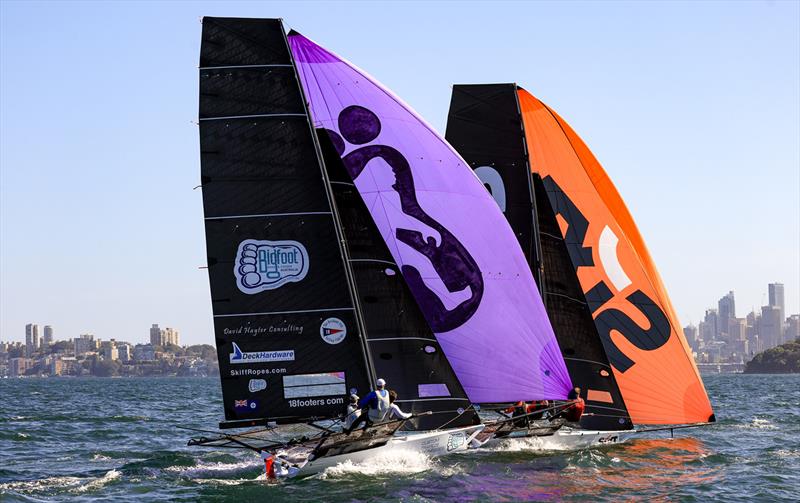 18ft Skiff 2024 JJ Giltinan Championship Races 3 & 4: Queensland's Big Foot Bags and Covers and Sixt photo copyright SailMedia taken at Australian 18 Footers League and featuring the 18ft Skiff class