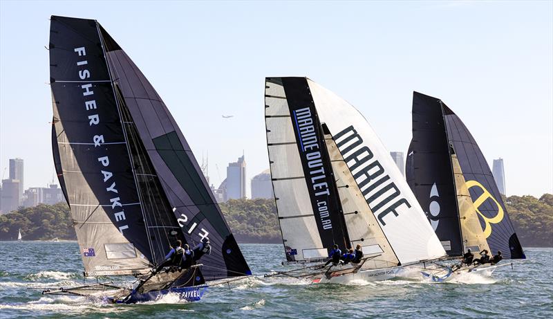 Race 4 action - JJ Giltinan Championship photo copyright SailMedia taken at Australian 18 Footers League and featuring the 18ft Skiff class