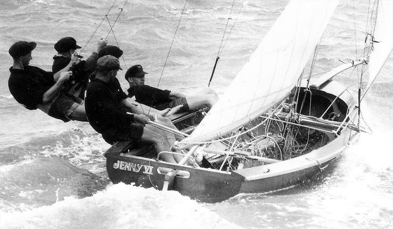 Queensland's first champion, Jenny VI, 1956 photo copyright Archive taken at Australian 18 Footers League and featuring the 18ft Skiff class