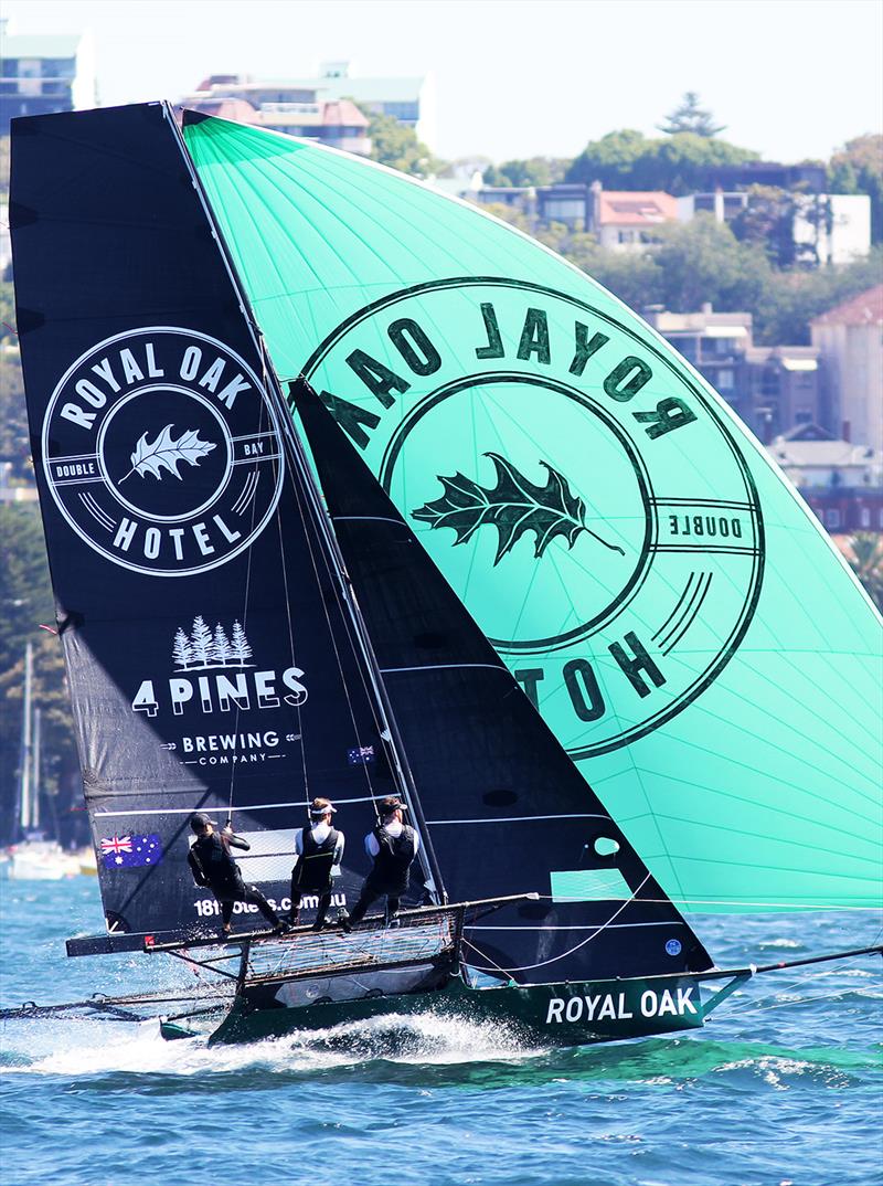 The Oak, skippered by Alex Marinelli in 2022-23 photo copyright Frank Quealey taken at Australian 18 Footers League and featuring the 18ft Skiff class