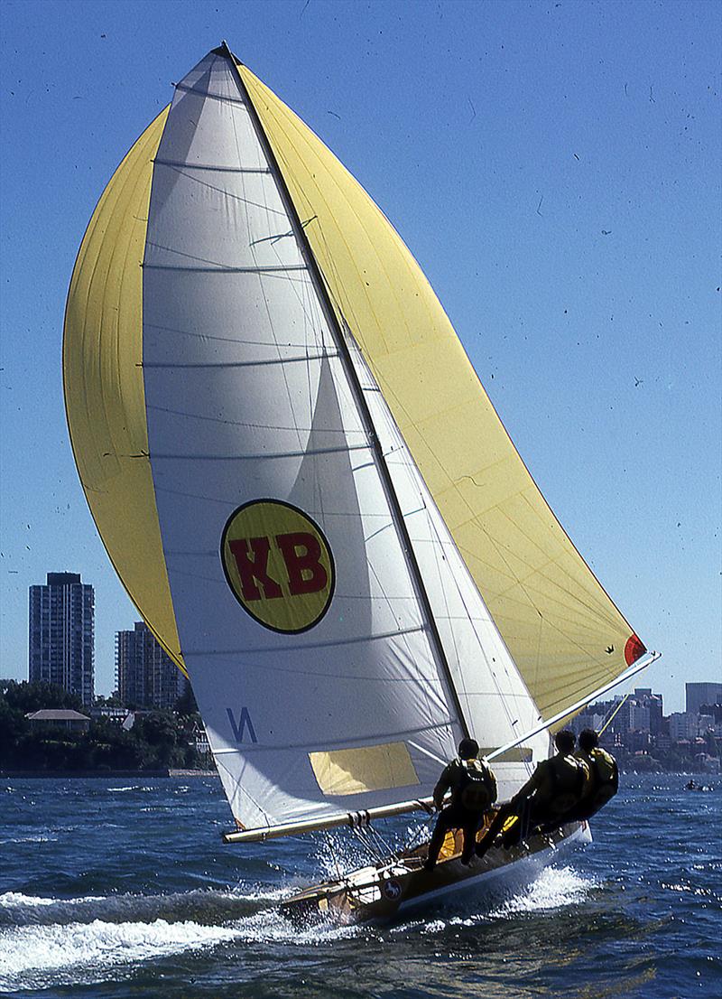 David Porter and KB were a formidable combination on Sydney Harbour during the 1970s photo copyright Bob Ross taken at Australian 18 Footers League and featuring the 18ft Skiff class