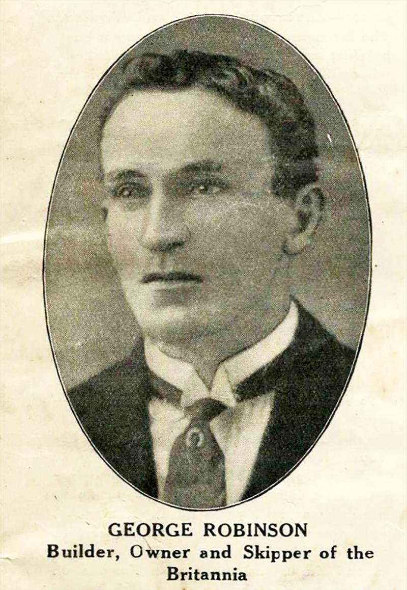 George (Wee Georgie) Robinson, builder and skipper of Britannia photo copyright Archive taken at Australian 18 Footers League and featuring the 18ft Skiff class