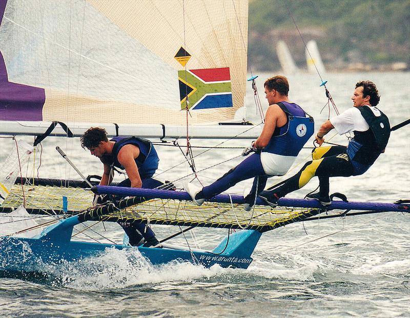 Darren McKavanagh on the sheet, alongside Clynton Wade-Lehman, for South Africa - photo © Frank Quealey