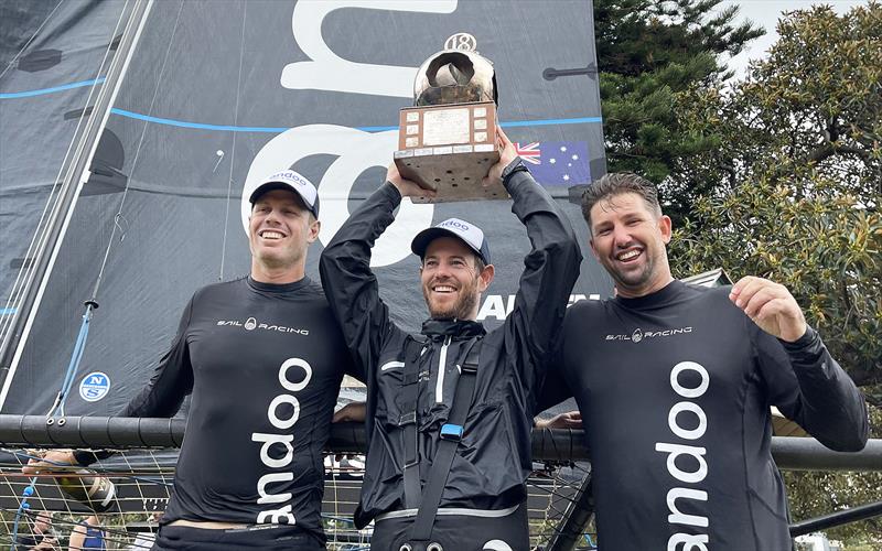John (Herman) Winning and the Andoo crew after winning the 2023 Giltinan World Championship - photo © Jess Crisp