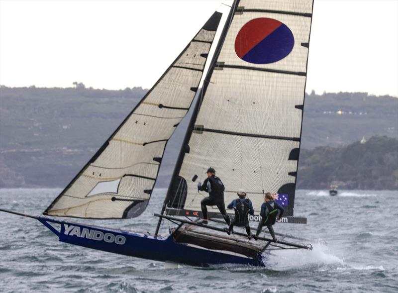 World champion Yandoo with Tash Bryant as skipper - 2025 SIXT Spring 18ft skiff Championship photo copyright SailMedia taken at Australian 18 Footers League and featuring the 18ft Skiff class