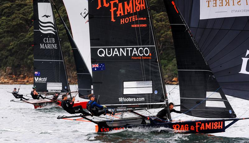 Two young teams on the way to top-5 finishes - 18ft Skiff SIXT Spring Championship Race 3 photo copyright SailMedia taken at Australian 18 Footers League and featuring the 18ft Skiff class