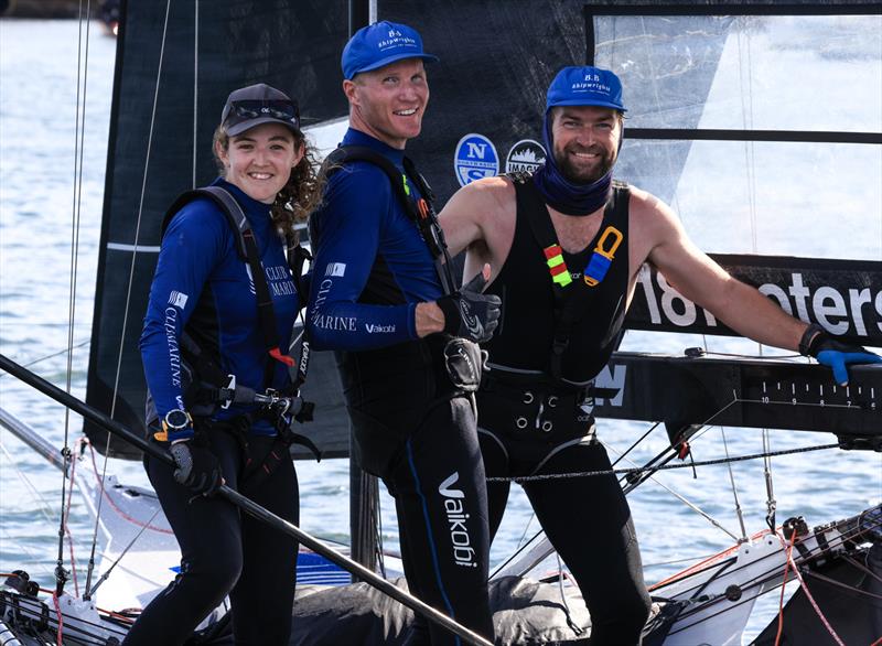 18ft Skiff NSW Championship Day 1 - Guess who just won Race 2 of the NSW Championship - photo © SailMedia