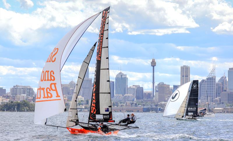 18ft Skiff Club Championship Race 6 photo copyright SailMedia taken at Australian 18 Footers League and featuring the 18ft Skiff class