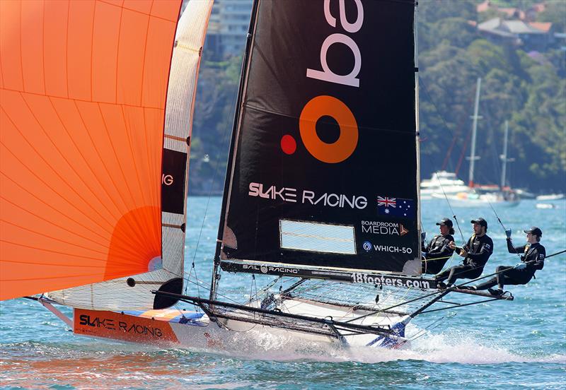Balmain's crew in action in 2021-22 photo copyright Frank Quealey taken at Australian 18 Footers League and featuring the 18ft Skiff class