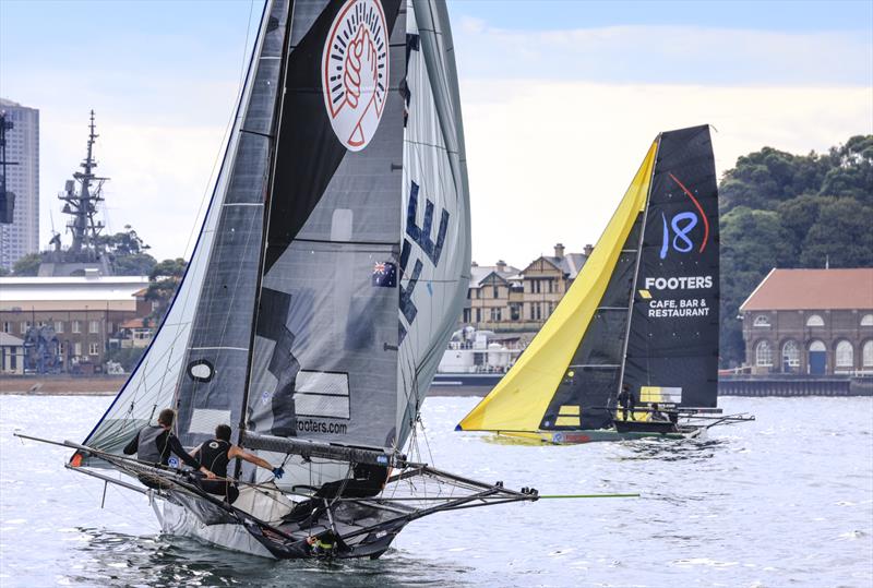 18ft Skiff NSW Championship Day 4 - Desperately looking for wind - photo © SailMedia