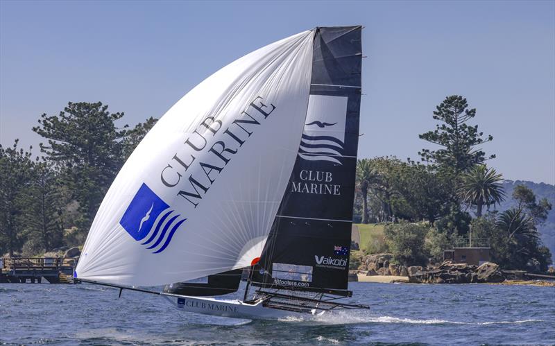 Club Marine continues her good form to grab second place - President's Trophy Season Pointscore Race photo copyright SailMedia taken at Australian 18 Footers League and featuring the 18ft Skiff class