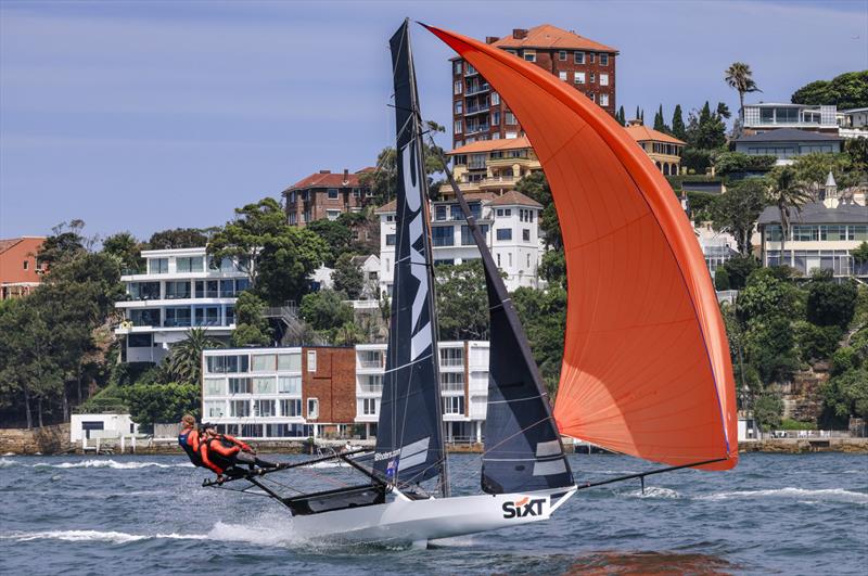 Sixt, the Season Point Score winner - 18ft Skiff Club Championship Race 14 and Season Point Score Race 20 - photo © SailMedia