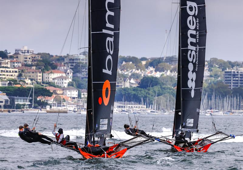JJ Giltinan 18ft Skiff World Championship 2026 Invitation Race - Heading for the finish - photo © SailMedia