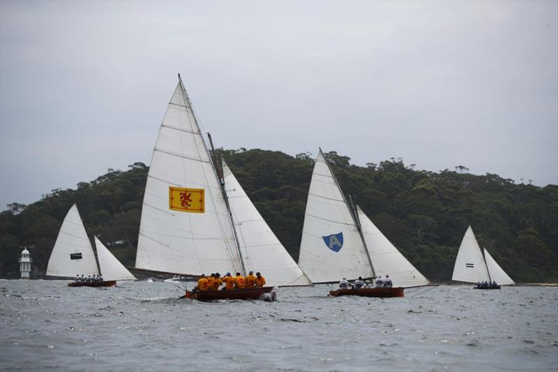 The Historical 18s make a memorable picture on the Harbour - 2026 Nautilus Marine Insurance Sydney Harbour Regatta - photo © Brett Costello