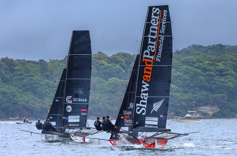 JJ Giltinan 18ft Skiff World Championship 2026 Race 2 - Great battle for second place - photo © SailMedia