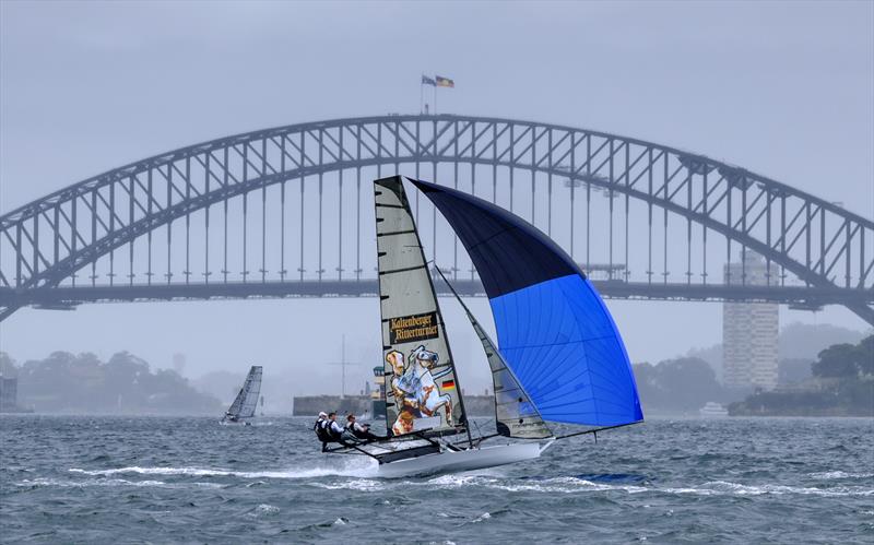 JJ Giltinan 18ft Skiff World Championship 2026 Race 2 - Germany's Black Knight - photo © SailMedia
