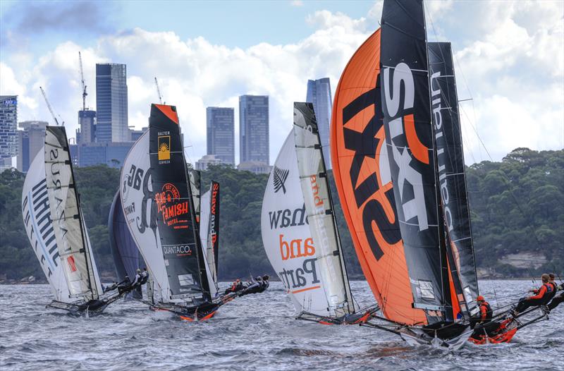 JJ Giltinan 18ft Skiff World Championship 2026 Race 3 - Spinnaker run in Race 3 - photo © SailMedia