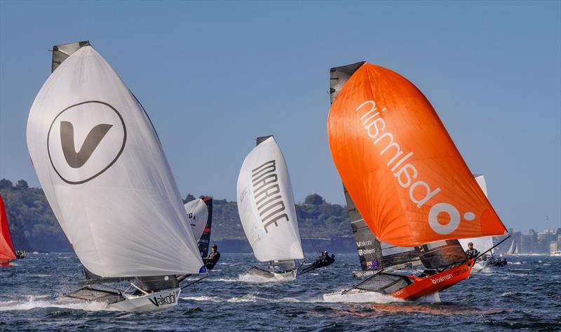 JJ Giltinan 18ft Skiff World Championship 2026 Race 4 & 5 - Vaikobi and Balmain action - photo © SailMedia