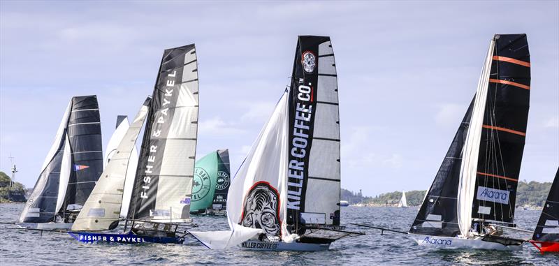 JJ Giltinan 18ft Skiff World Championship 2026 Race 8 - Spinnaker drop - photo © SailMedia
