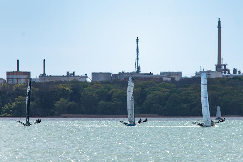 UK 18ft Skiff invitational at Weston - photo © Tom Helme