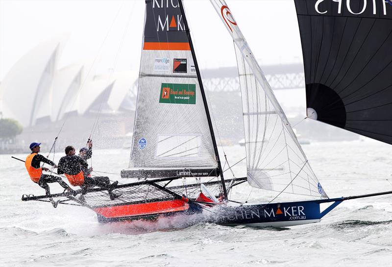 The Kitchen Maker with the spinnaker in a southerly during the 2012-13 season - photo © Frank Quealey