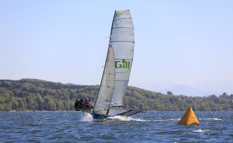 Christian Fries 18ft Skiff Grand Prix at Lake Ammersee, Germany photo copyright Diessner-Segel-Club / Jagoo Pravesh taken at Diessner-Segel-Club and featuring the 18ft Skiff class