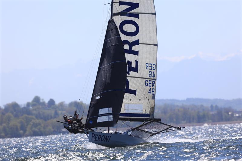 Christian Fries 18ft Skiff Grand Prix at Lake Ammersee, Germany photo copyright Diessner-Segel-Club / Jagoo Pravesh taken at Diessner-Segel-Club and featuring the 18ft Skiff class