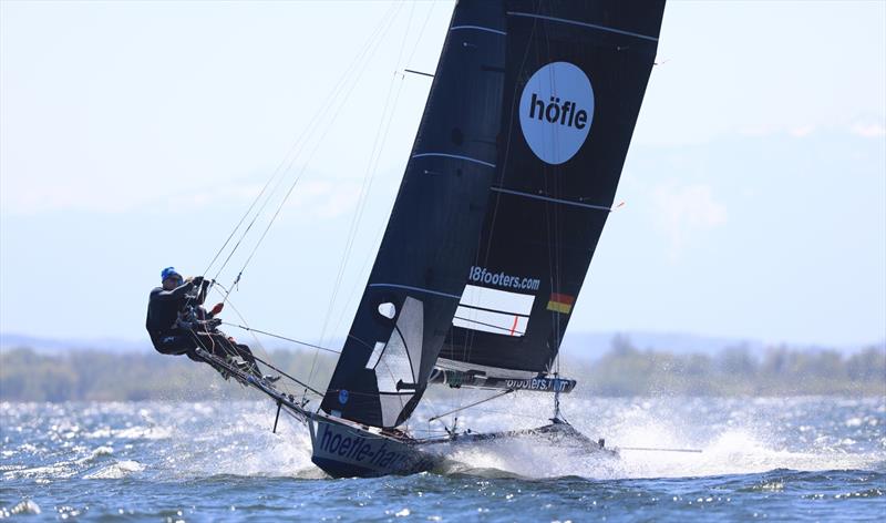 Christian Fries 18ft Skiff Grand Prix at Lake Ammersee, Germany photo copyright Diessner-Segel-Club / Jagoo Pravesh taken at Diessner-Segel-Club and featuring the 18ft Skiff class
