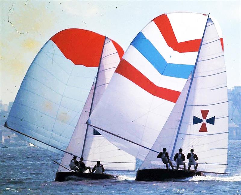 Aussie, with the red and blue maltese cross insignia, during the 1970-71 season - photo © Archive