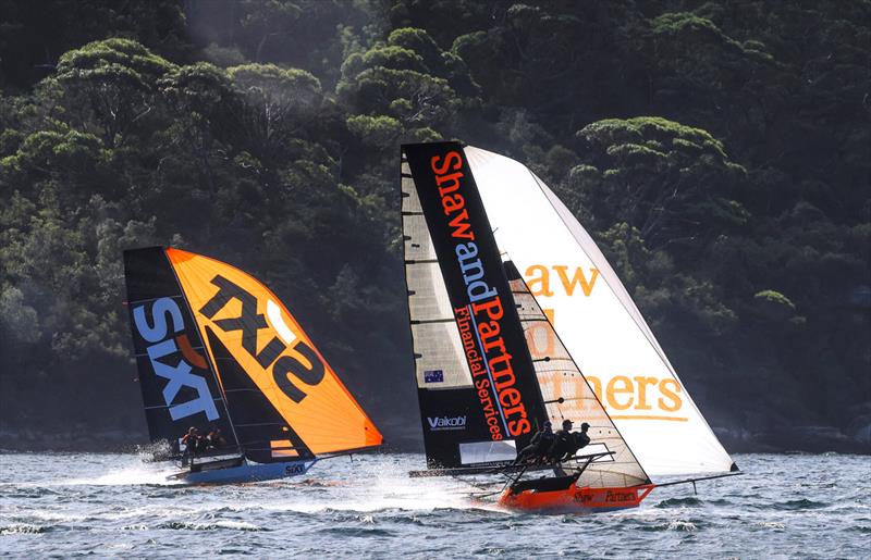 Shaw and Partners and Sixt at speed on a Southerly spinnaker run in 2025-26 - photo © SailMedia