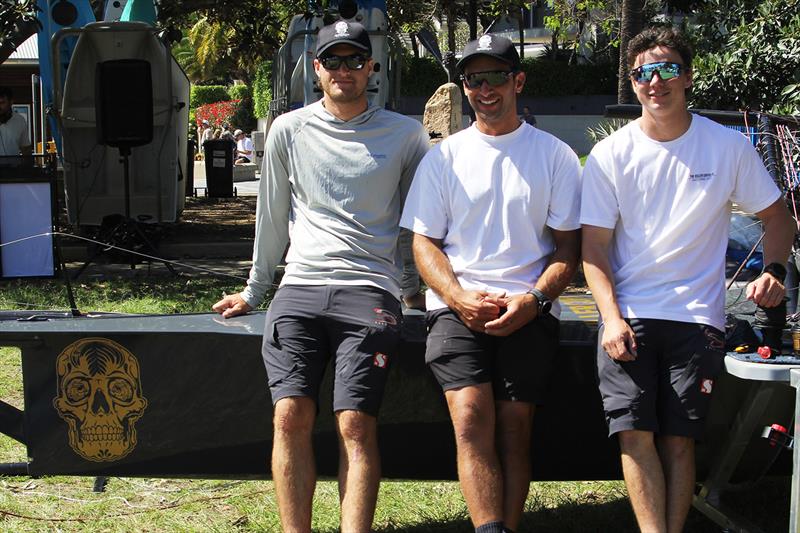 Crew, from left, Finn Rodowicz, Matt Stenta, Ryan Ewings - photo © Frank Quealey