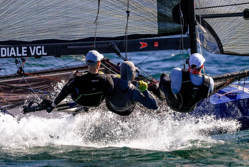 Yandoo's crew - 18ft Skiff Club Championship Race 1 and SIXT Spring Championship Race 2 - photo © SailMedia