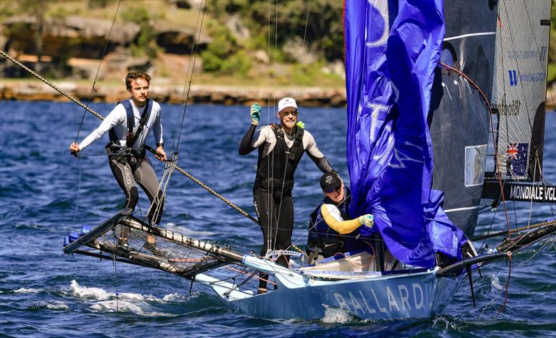 Sothebys-Ballard Property crew - 18ft Skiff Club Championship Race 1 and SIXT Spring Championship Race 2 - photo © SailMedia