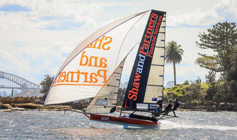 Shaw ve Ortakları, Shark Adası açıklarında - 18ft Skiff'ler SIXT Bahar Şampiyonası, 3. Yarış - fotoğraf © SailMedia