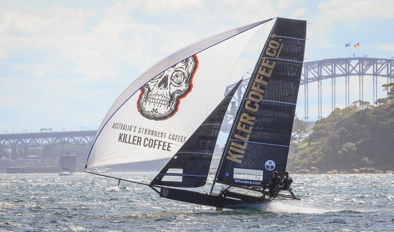 Killer Coffee Co, kanat işaretinde - 18ft Skiffs SIXT Bahar Şampiyonası, 3. Yarış - fotoğraf © SailMedia