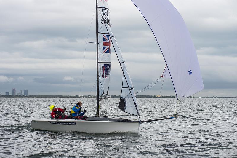 ISAF Sailing World Cup Miami day 4 photo copyright US Sailing taken at Coconut Grove Sailing Club and featuring the SKUD 18 class