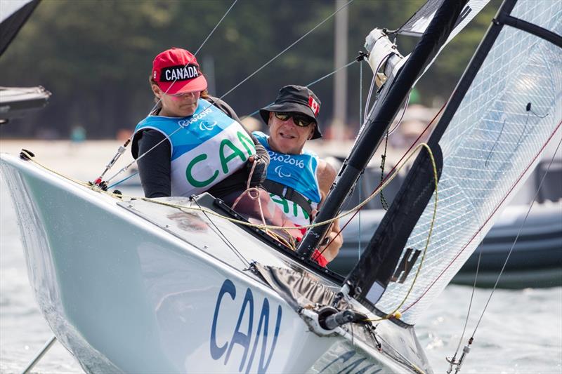 Silver for John McRoberts and Jackie Gay (CAN) at the Rio 2016 Paralympic Sailing Competition photo copyright Richard Langdon / Ocean Images taken at  and featuring the SKUD 18 class