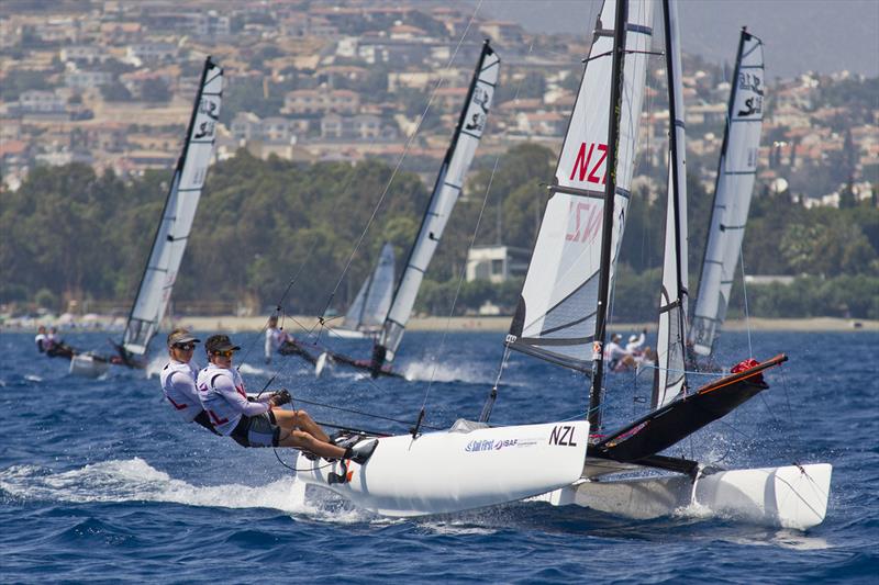 Sail First ISAF Youth Worlds day 1 photo copyright Icarus / ISAF Youth Worlds taken at  and featuring the SL16 class