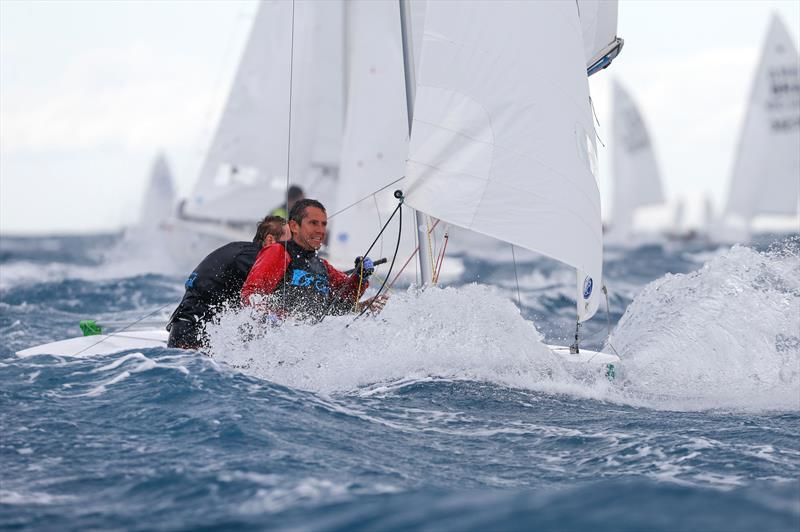 Hens & Perez Campos (BEL) on day 3 of the Snipe Worlds in Talamone, Italy photo copyright Matias Capizzano taken at Circolo della Vela Talamone and featuring the Snipe class