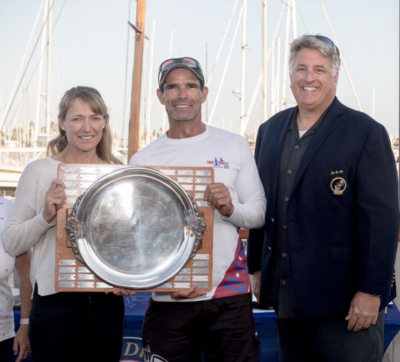 Ernesto Rodriguez & Kathleen Tocke win the Snipe North American Championship in San Diego photo copyright Cynthia Sinclai taken at San Diego Yacht Club and featuring the Snipe class