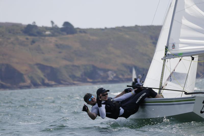 UK Snipe Nationals 2022 winners on the water photo copyright Nicholas Wolstenholme taken at Mount Batten Centre for Watersports and featuring the Snipe class