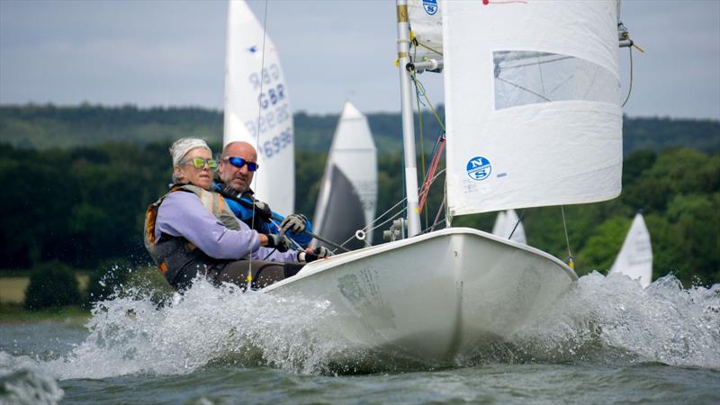 Alan and Liz during the Bough Beech Snipe Open photo copyright Amy Barrett taken at Bough Beech Sailing Club and featuring the Snipe class